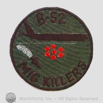Weapon System Patch, Aircraft Patch : B-52 Stratofortress Vietnam MiG Killers.