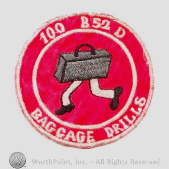 Weapon System Patch, Aircraft Patch : B-52D Stratofortress Vietnam 100 Baggage Drills.