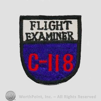 Weapon System Patch, Aircraft Patch : C-118 Liftmaster Flight Examiner.