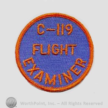 Weapon System Patch, Aircraft Patch : C-119 Flying Boxcar Flight Examiner.