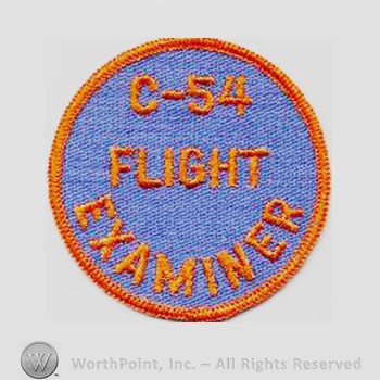 Weapon System Patch, Aircraft Patch : C-54 Skymaster Flight Examiner.