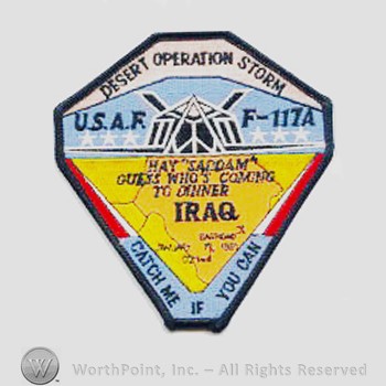 Weapon System Patch, Aircraft Patch : F-117 Nighthawk Operation DESERT STORM.