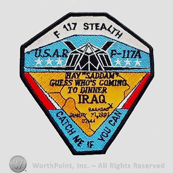 Weapon System Patch, Aircraft Patch : F-117 Nighthawk Operation DESERT STORM.