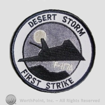 Weapon System Patch, Aircraft Patch : F-117A Nighthawk Operation DESERT STORM.