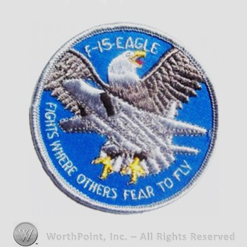 Weapon System Patch, Aircraft Patch : F-15 Eagle.