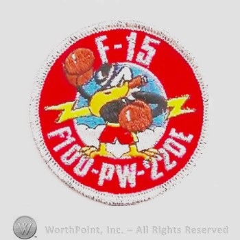 Weapon System Patch, Aircraft Patch : F-15 Eagle F100-PW-220E Engine.