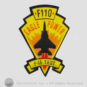 Weapon System Patch, Aircraft Patch : F-15 Eagle F110 Engine Developmental Test and Evaluation.