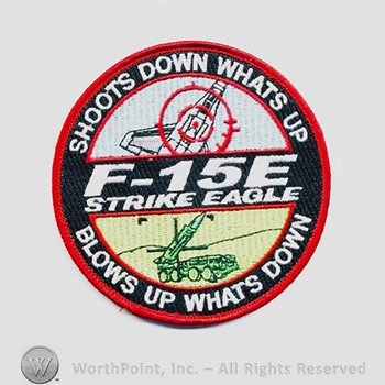 Weapon System Patch, Aircraft Patch : F-15E Strike Eagle.