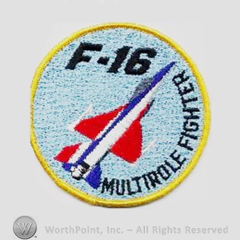 Weapon System Patch, Aircraft Patch : F-16 Fighting Falcon.