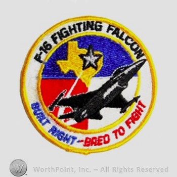 Weapon System Patch, Aircraft Patch : F-16 Fighting Falcon.