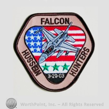 Weapon System Patch, Aircraft Patch : F-16 Fighting Falcon Operation IRAQI FREEDOM.