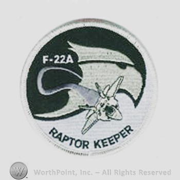 Weapon System Patch, Aircraft Patch : F-22A Raptor Keeper.