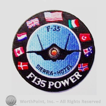 Weapon System Patch, Aircraft Patch : F-35 Lightning II Pratt and Whitney F135 Engine.