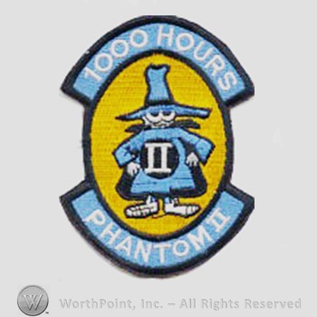 Weapon System Patch, Aircraft Patch : F-4 Phantom II 1000 Hours.
