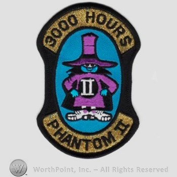 Weapon System Patch, Aircraft Patch : F-4 Phantom II 3000 Hours.