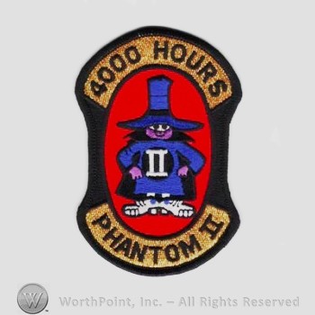 Weapon System Patch, Aircraft Patch : F-4 Phantom II 4000 Hours.