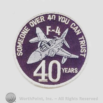 Weapon System Patch, Aircraft Patch : F-4 Phantom II 40th Anniversary.