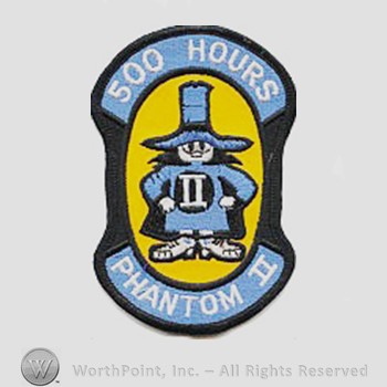 Weapon System Patch, Aircraft Patch : F-4 Phantom II 500 Hours.