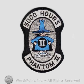 Weapon System Patch, Aircraft Patch : F-4 Phantom II 5000 Hours.