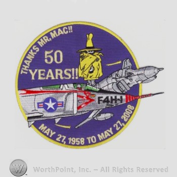 Weapon System Patch, Aircraft Patch : F-4 Phantom II 50th Anniversary.