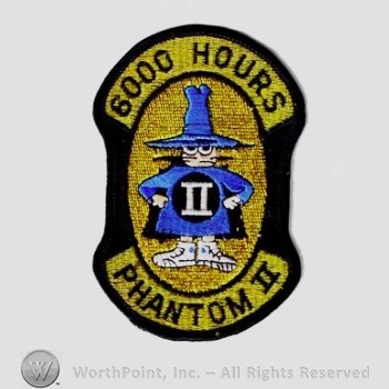 Weapon System Patch, Aircraft Patch : F-4 Phantom II 6000 Hours.