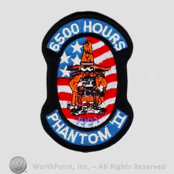 Weapon System Patch, Aircraft Patch : F-4 Phantom II 6500 Hours.