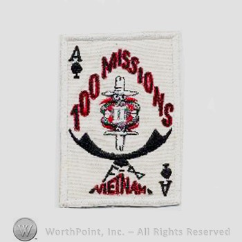 Weapon System Patch, Aircraft Patch : F-4 Phantom II Vietnam 100 Hundred Missions.