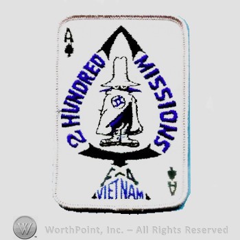 Weapon System Patch, Aircraft Patch : F-4 Phantom II Vietnam 200 Missions.