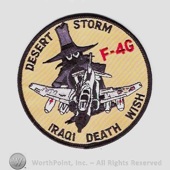 Weapon System Patch, Aircraft Patch : F-4G Wild Weasel Operation DESERT STORM.