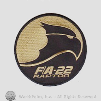 Weapon System Patch, Aircraft Patch : F/A-22 Raptor.