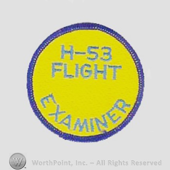 Weapon System Patch, Aircraft Patch : H-53 Flight Examiner.