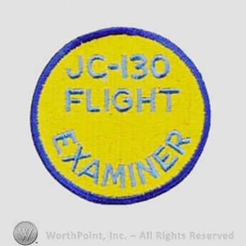 Weapon System Patch, Aircraft Patch : JC-130 Hercules Flight Examiner.
