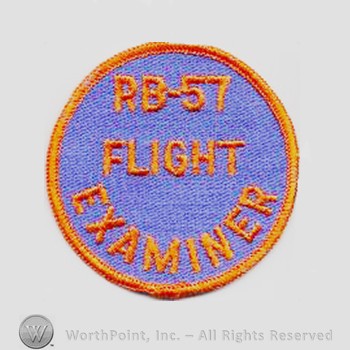 Weapon System Patch, Aircraft Patch : RB-57 Canberra Flight Examiner.