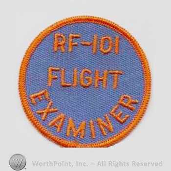 Weapon System Patch, Aircraft Patch : RF-101 Voodoo Flight Examiner.