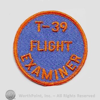 Weapon System Patch, Aircraft Patch : T-39 Sabreliner Flight Examiner.