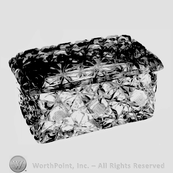 Glass pattern: Lilly; hairpin box.