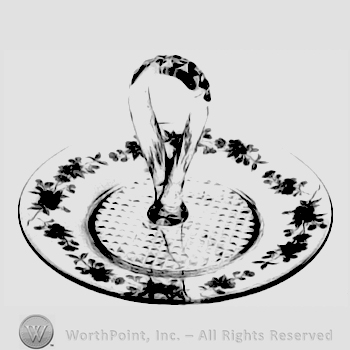 Glass pattern: Floral; candy dish.