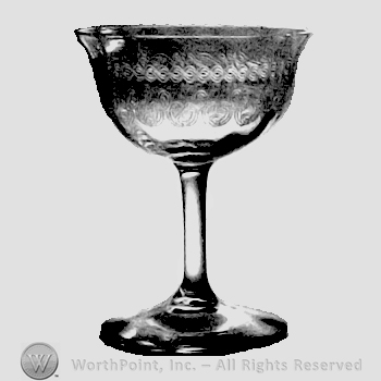 Glass pattern: NE 282; wine glass.
