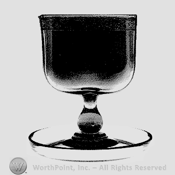 Glass pattern: unnamed; cigarette holder.