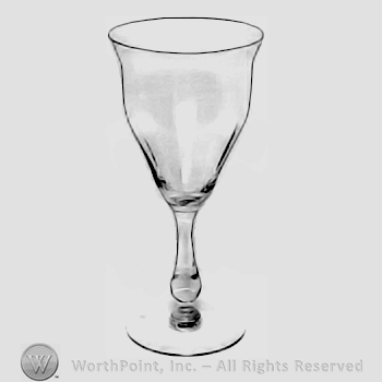 Glass pattern: unnamed; stemware.