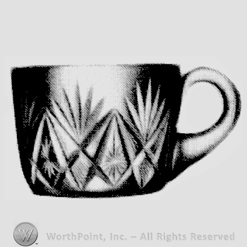 Glass pattern: Cut 144; sherbet.