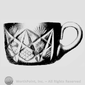 Glass pattern: Cut 173; cup.