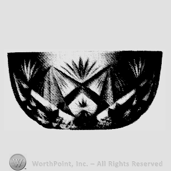 Glass pattern: Cut 173; finger bowl.