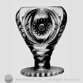 Glass pattern: Venetian; vase.