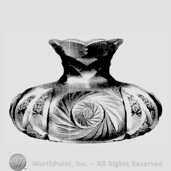 Glass pattern: Trojan; vase.