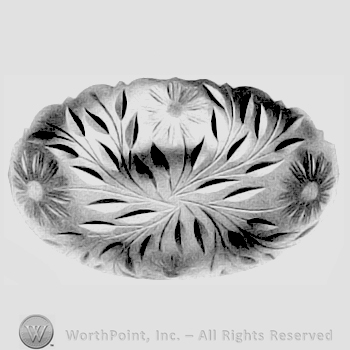 Glass pattern: Poppy; tray.