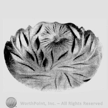 Glass pattern: Poppy; tray.