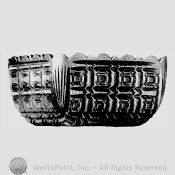 Glass pattern: King George; square dish.