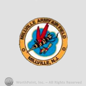 WWII US Army Air Force, Air Corps patch : AAF School, Combat Crew Training, Fighter Millville Army Air Field.