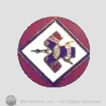 WWII US Army Air Force Numbered Units patch : 2nd Bomb Squadron, 22nd Bomb Group.